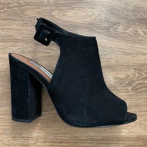 Steve Madden Peep-Toe Suede Heels